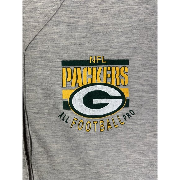 Vintage 90's Green Bay Packers NFL Football Jersey Sleep Grey Large Shirt - Picture 4 of 10